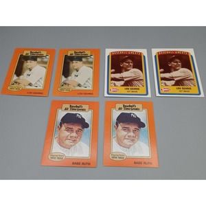 Lou Gehrig and Babe Ruth Baseball Card Lot